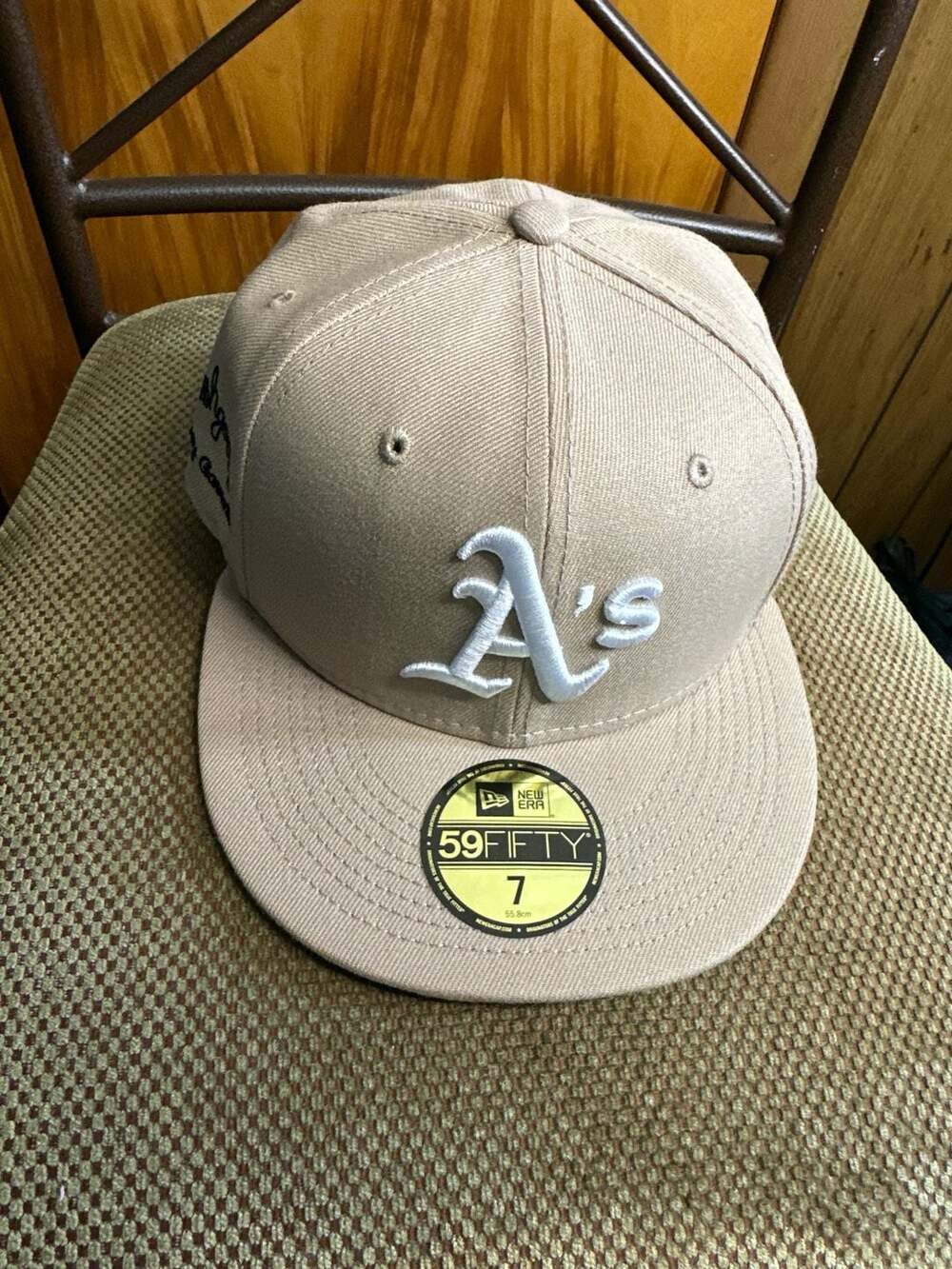 New Era 59FIFTY Oakland Athletics x Joe Freshgoods Fitted Hat Tan Size 7 NWT
